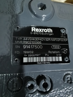 B220301000394 প্লাঞ্জার পাম্প A4VG140EP4D1/32R-NAF02F021DP R902155995 Rexroth For SANY