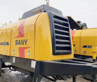 2019 ব্যবহৃত স্থির কংক্রিট পাম্প HBT60C 65m3/H ডিজেল ইঞ্জিন সহ