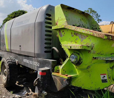 নির্মাণ ব্যবহৃত স্থির কংক্রিট পাম্প Zoomlion 82m3/H 80.18-132SU