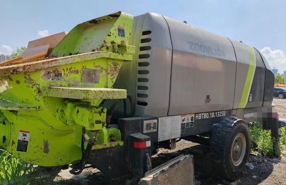 নির্মাণ ব্যবহৃত স্থির কংক্রিট পাম্প Zoomlion 82m3/H 80.18-132SU
