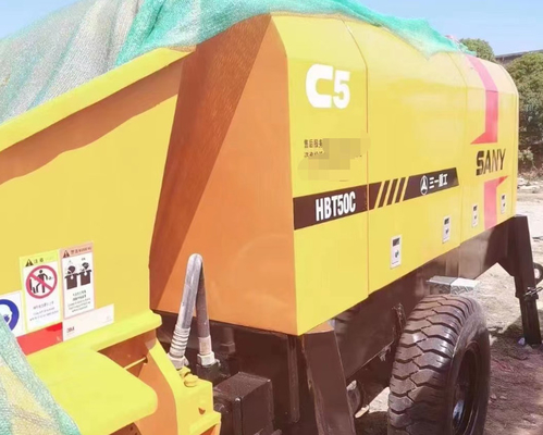 2018 সেকেন্ড হ্যান্ড কংক্রিট পাম্প ট্রাক HBT50C 40m3/H 6051X2068X2215mm
